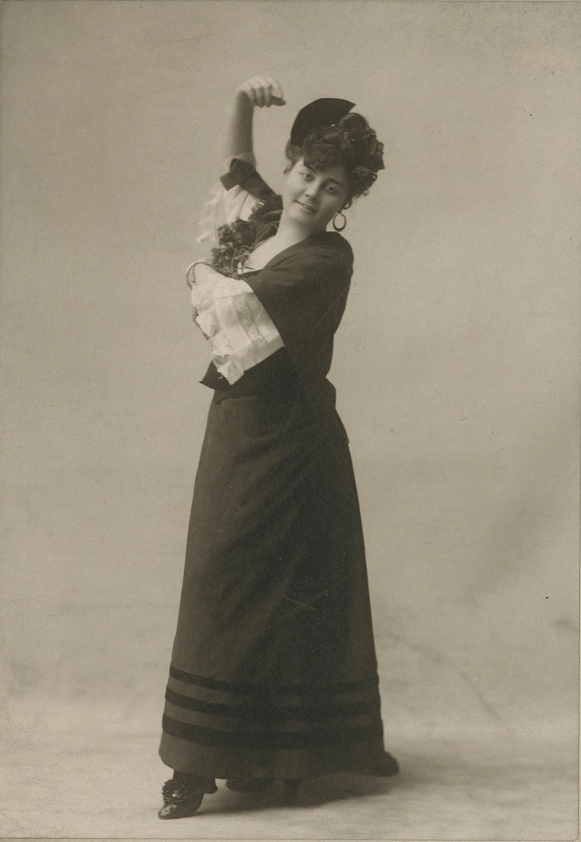 Vintage portrait of a woman in stage costume Vintage portrait of a woman in stage costume